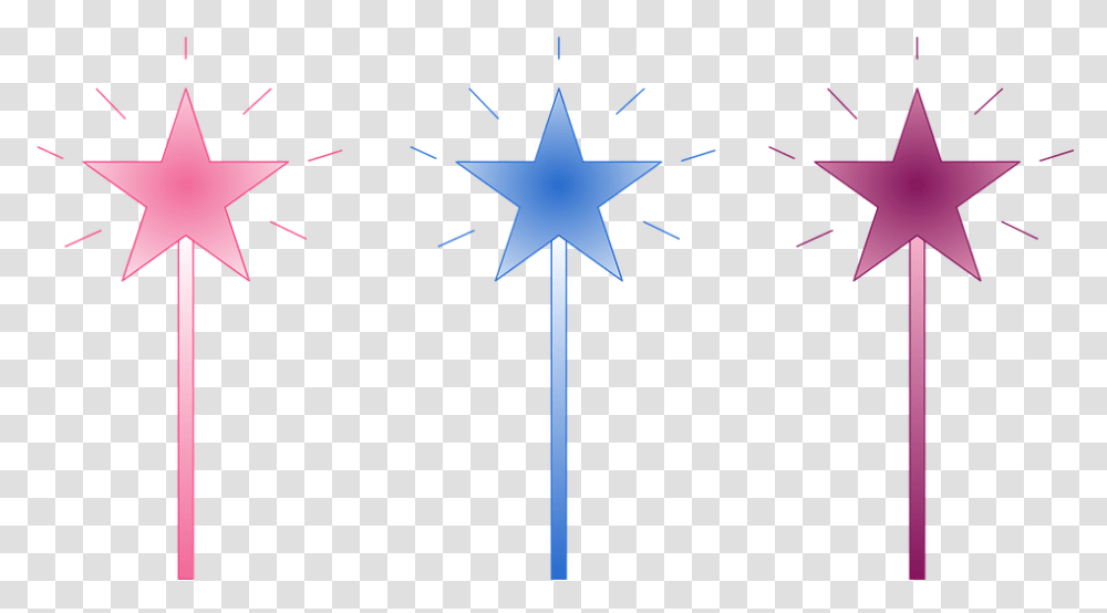 Fairy Godmother Clipart 5 5 Stars Purple, Cross, Star Symbol Transparent Png