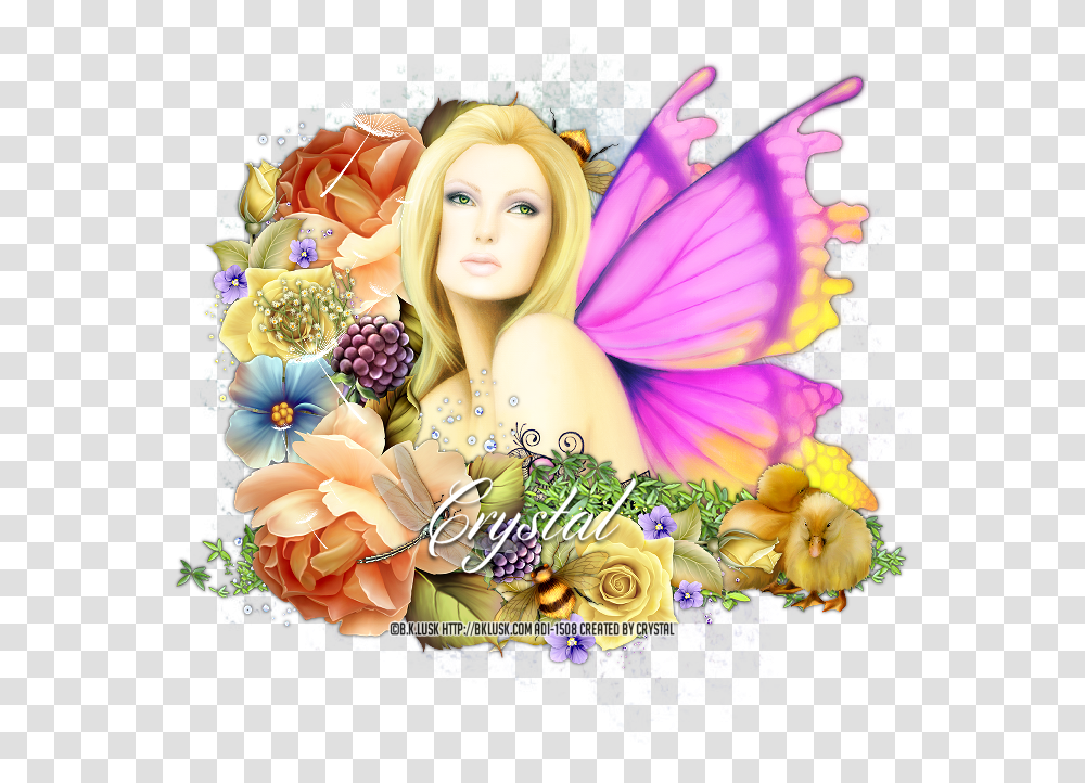 Fairy, Floral Design, Pattern Transparent Png