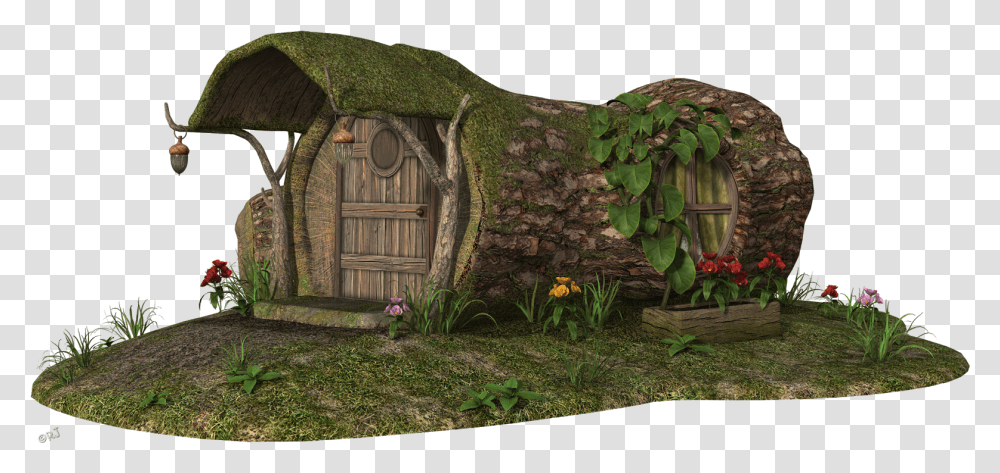 Fairy House, Building, Bunker, Outdoors, Nature Transparent Png