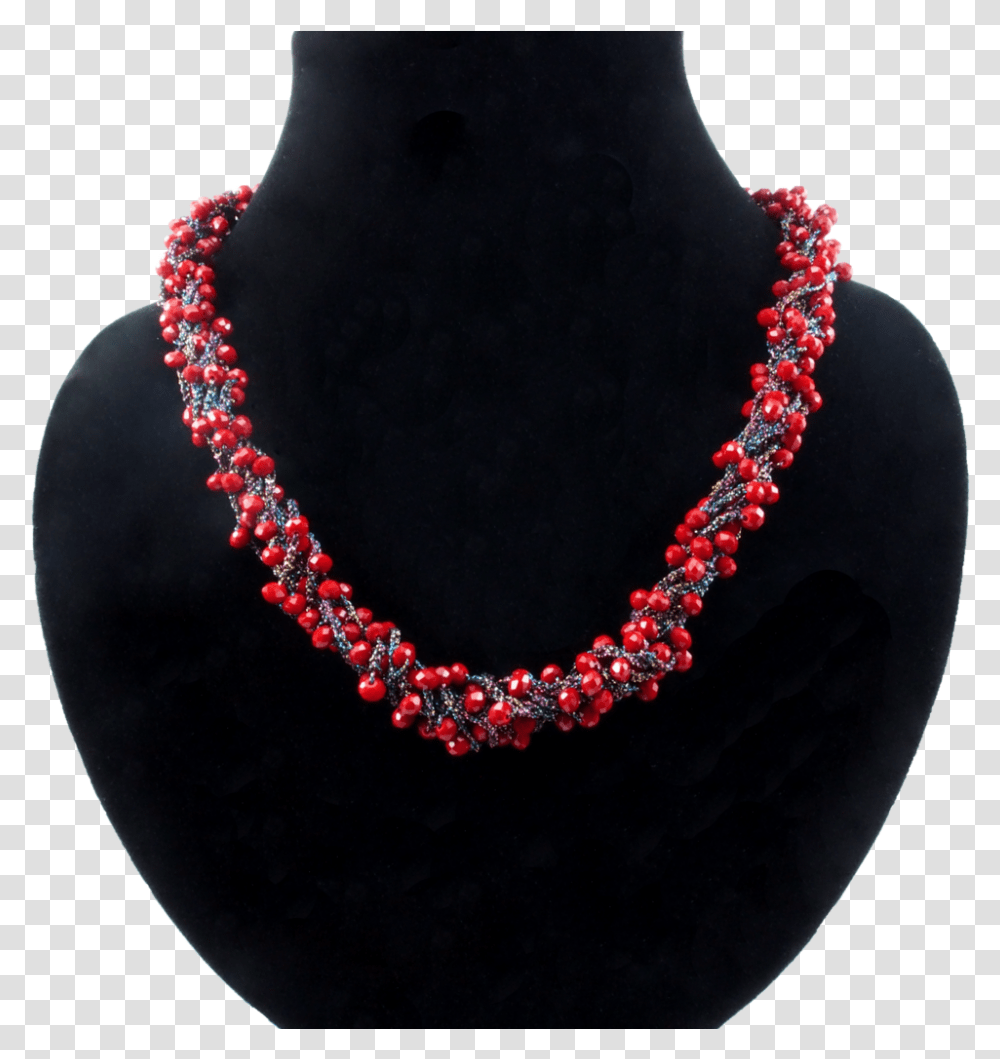 Fairy Lights Inspired Designer Red Crystal Necklace Necklace, Jewelry, Accessories, Accessory, Bead Transparent Png