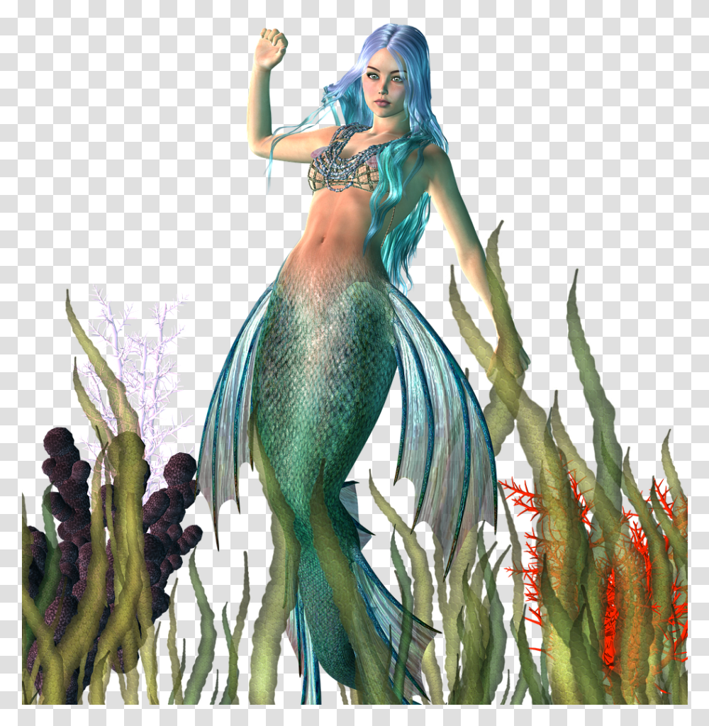 Fairy Mermaid, Dance Pose, Leisure Activities, Person, Painting Transparent Png