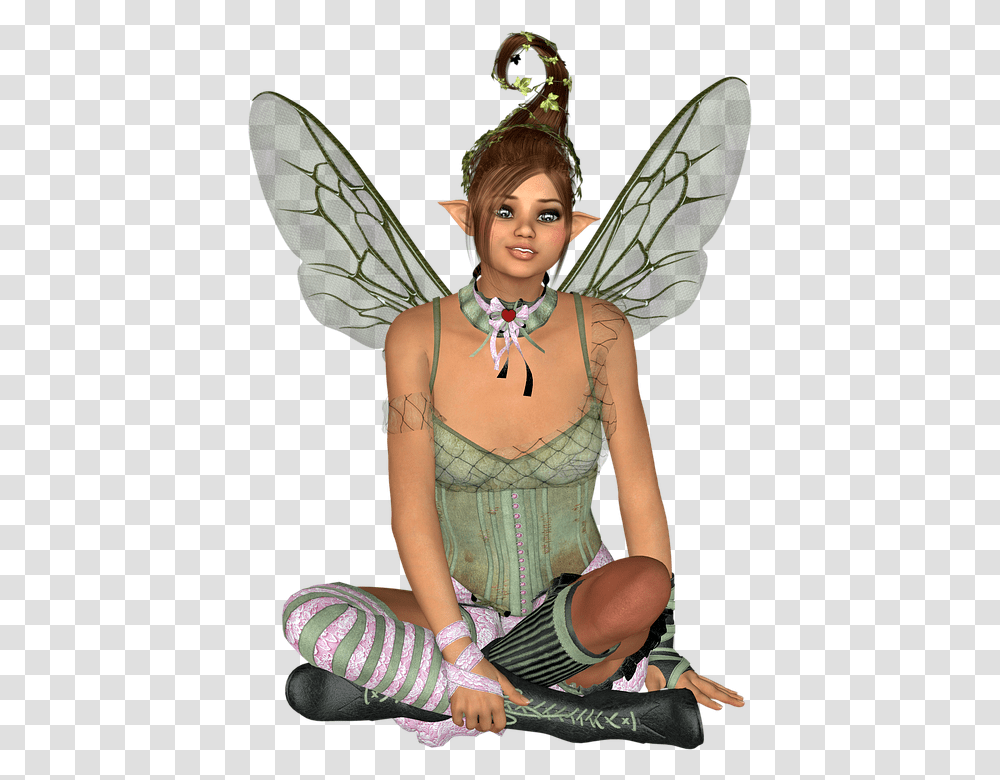 Fairy Pixie Elf Fantasy Magic Magical Imagination Pixie Elf Pixie Fairy, Apparel, Person, Human Transparent Png
