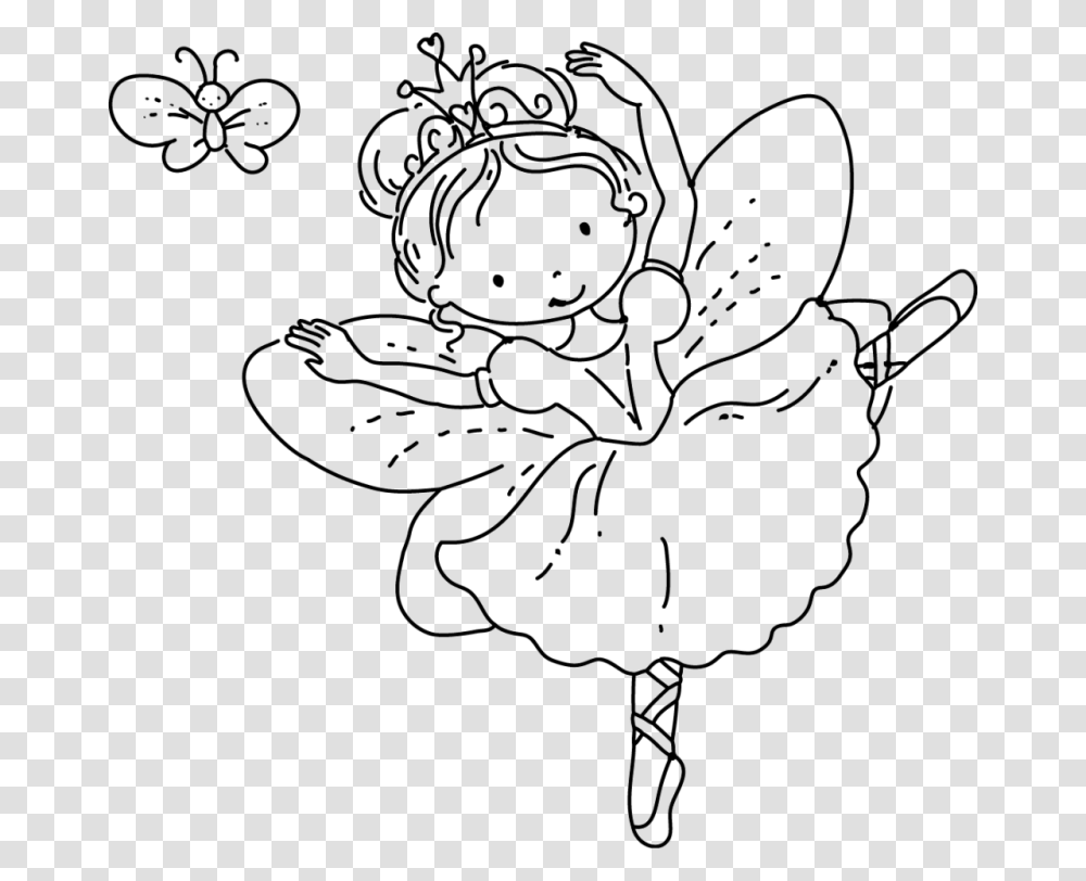 Fairy Princess Coloring Pages 1 Fairy Princes Coloring Pages, Floral Design, Pattern Transparent Png