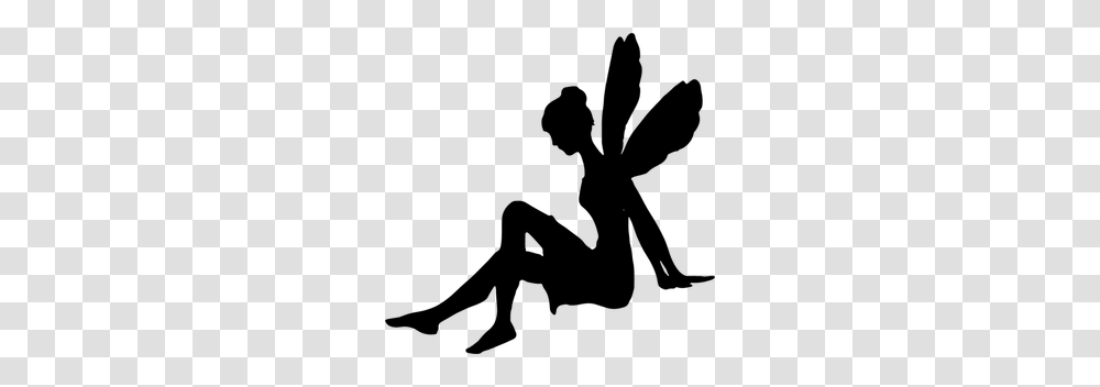 Fairy Silhouette Clip Art Free, Gray, World Of Warcraft Transparent Png