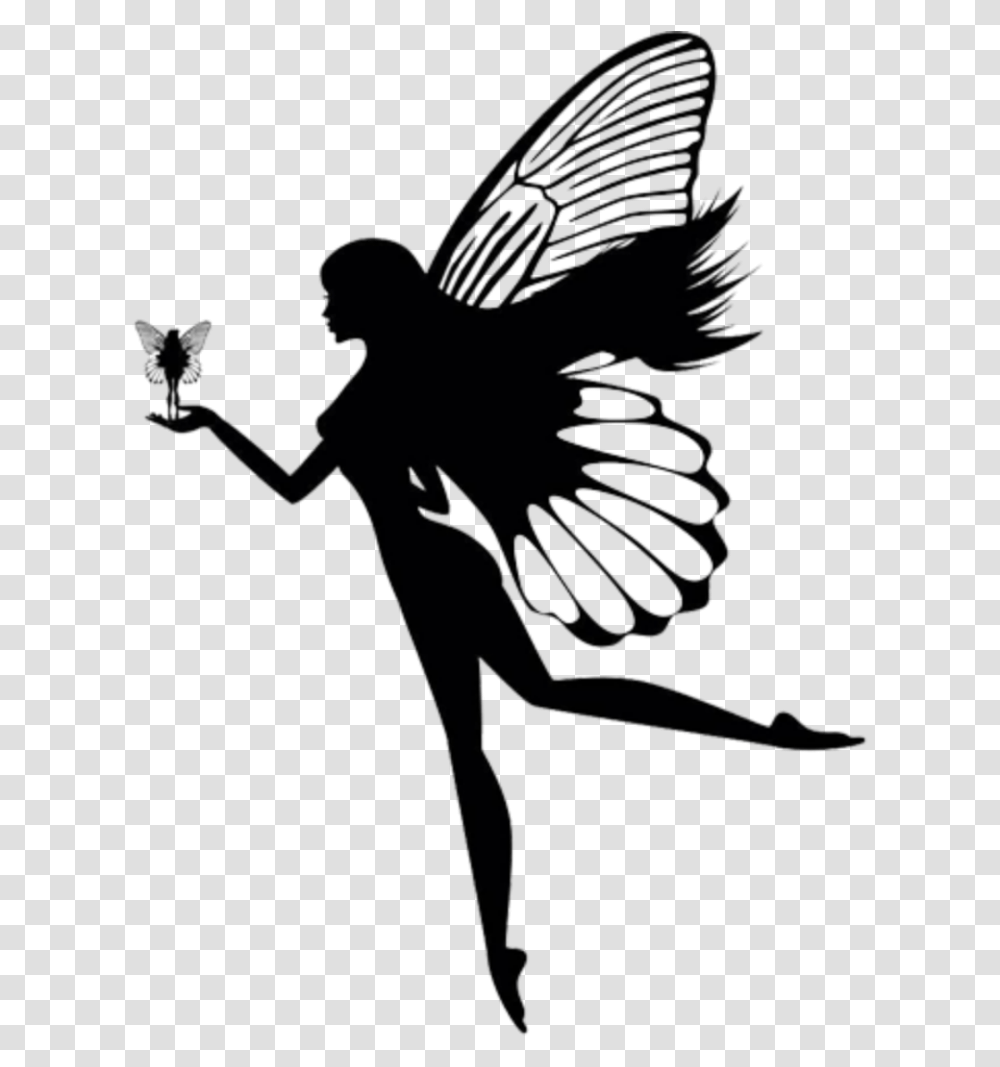 Fairy Silhouette Clipart Fairy Silhouette, Person, Human, Dance, Ballet Transparent Png