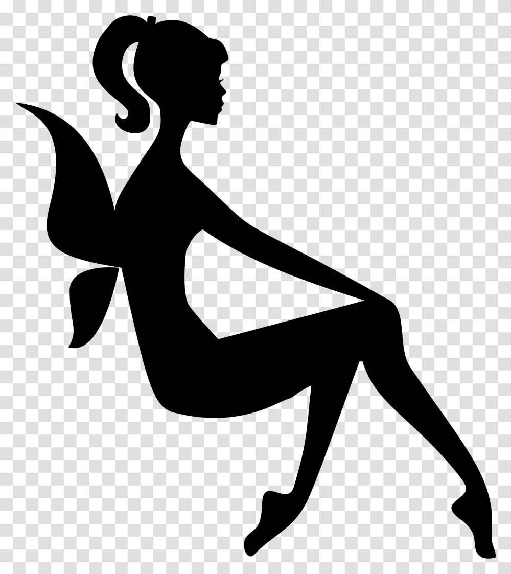 Fairy Sitting Clip Arts Fairy Icon, Gray, World Of Warcraft Transparent Png