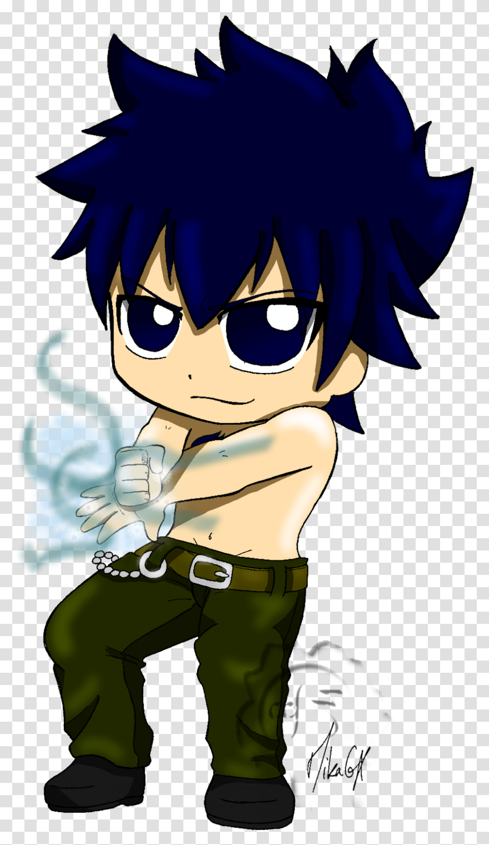 Fairy Tail Chibi Gray, Manga, Comics, Book, Person Transparent Png