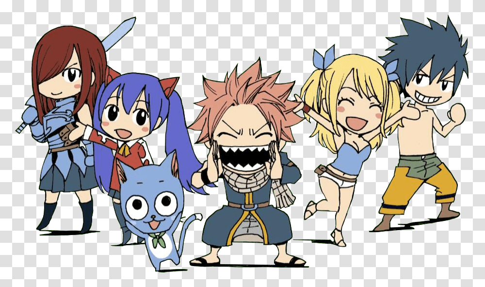 Fairy Tail Chibis 2 Render By Shutsujin D6sd33x Fairy Tail Chibi Characters, Comics, Book, Manga, Person Transparent Png