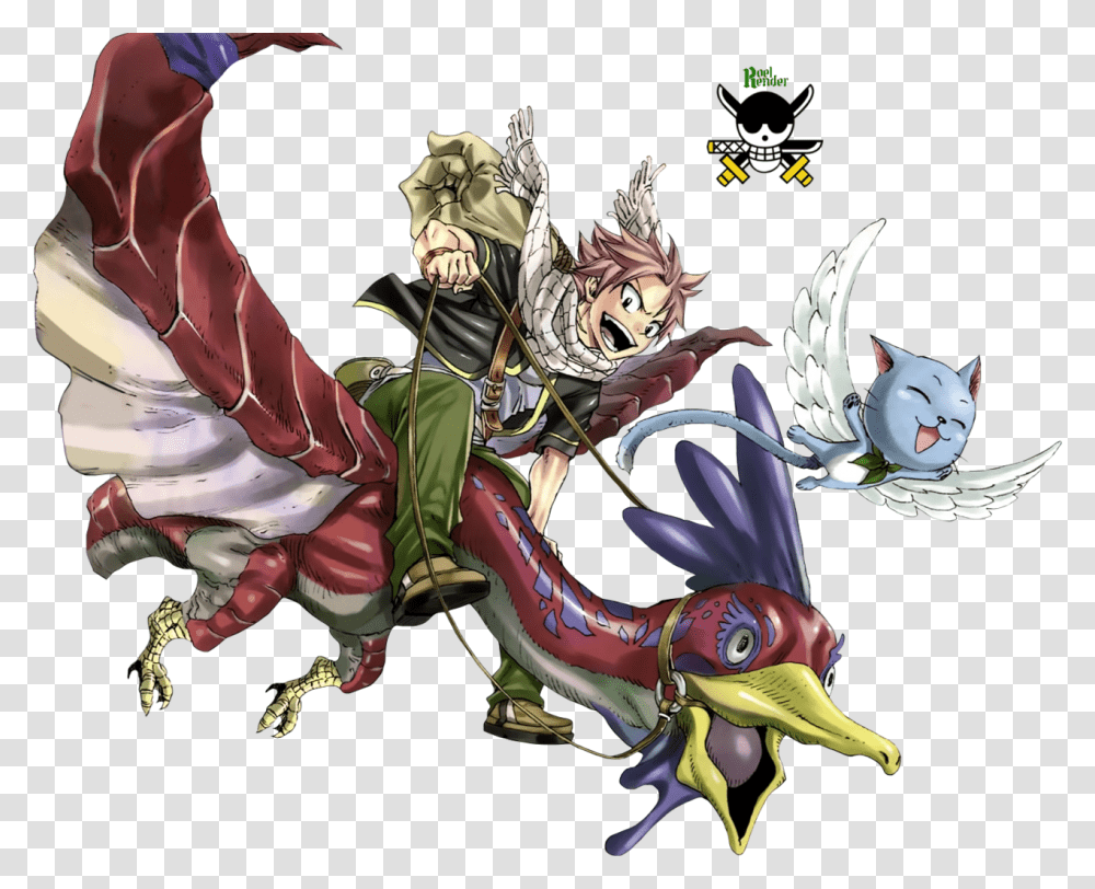 Fairy Tail Colored Covers, Dragon, Person, Human, Comics Transparent Png