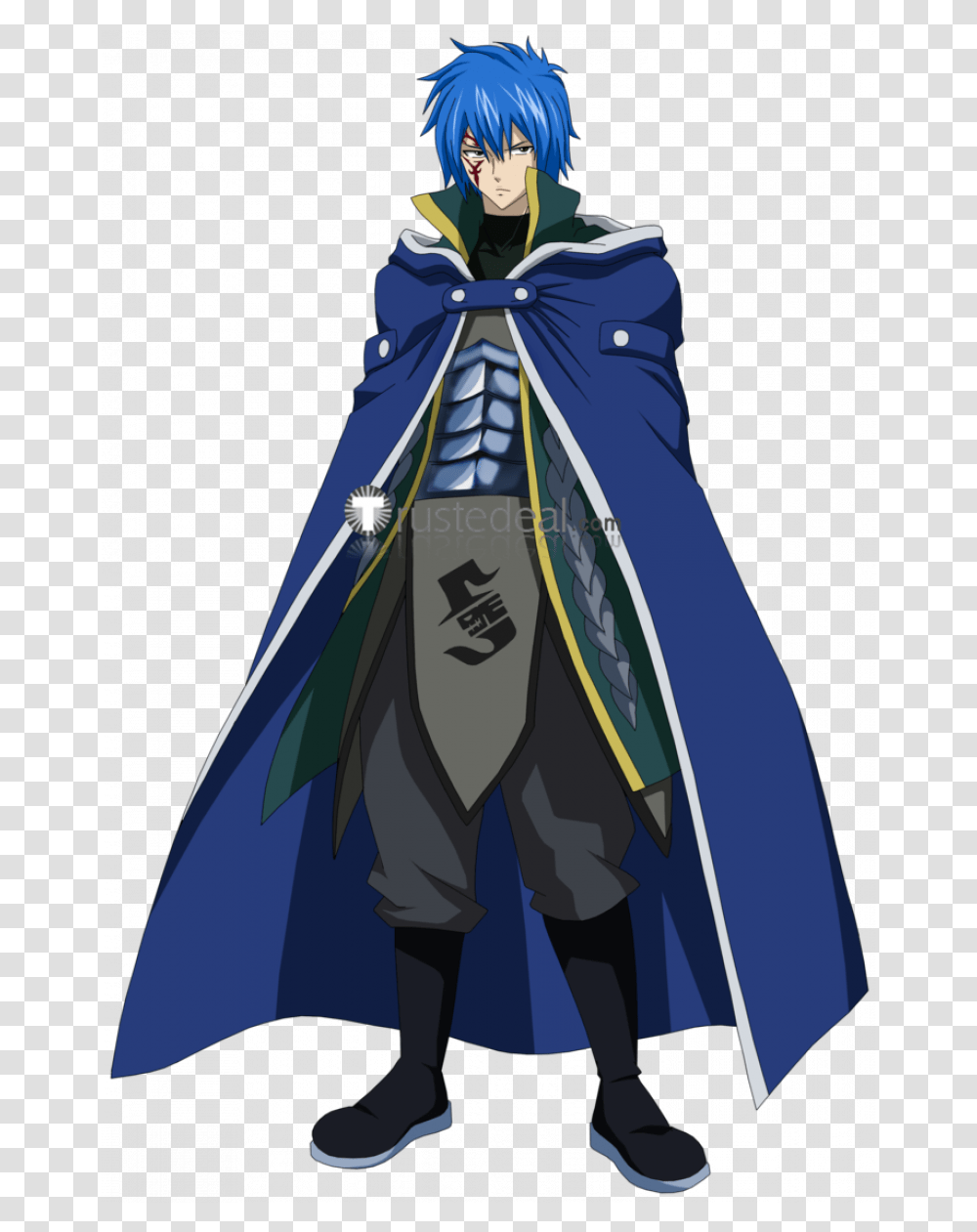 Fairy Tail Crime Sorciere Meredy Jellal Ultear Blue, Apparel, Fashion, Cloak Transparent Png