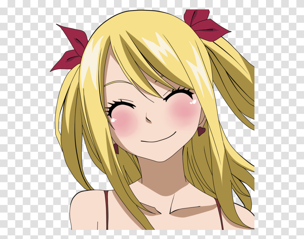 Fairy Tail Download Image Lucy Fairy Tail Smile, Manga, Comics, Book, Helmet Transparent Png