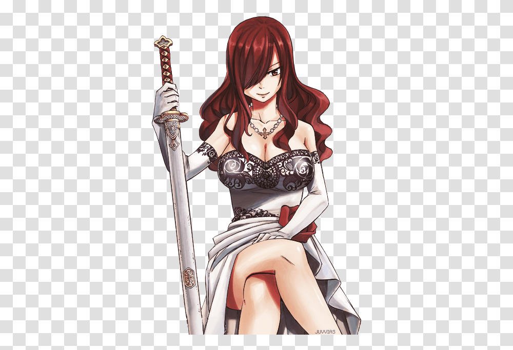 Fairy Tail Erza And Erza Scarlet Image Fairy Tail Manga Girl, Person, Human, Costume Transparent Png