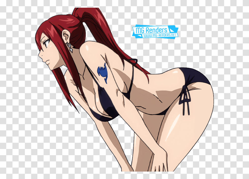 Fairy Tail Erza Scarlet Render 45 Anime Image Cartoon, Clothing, Book, Comics, Person Transparent Png