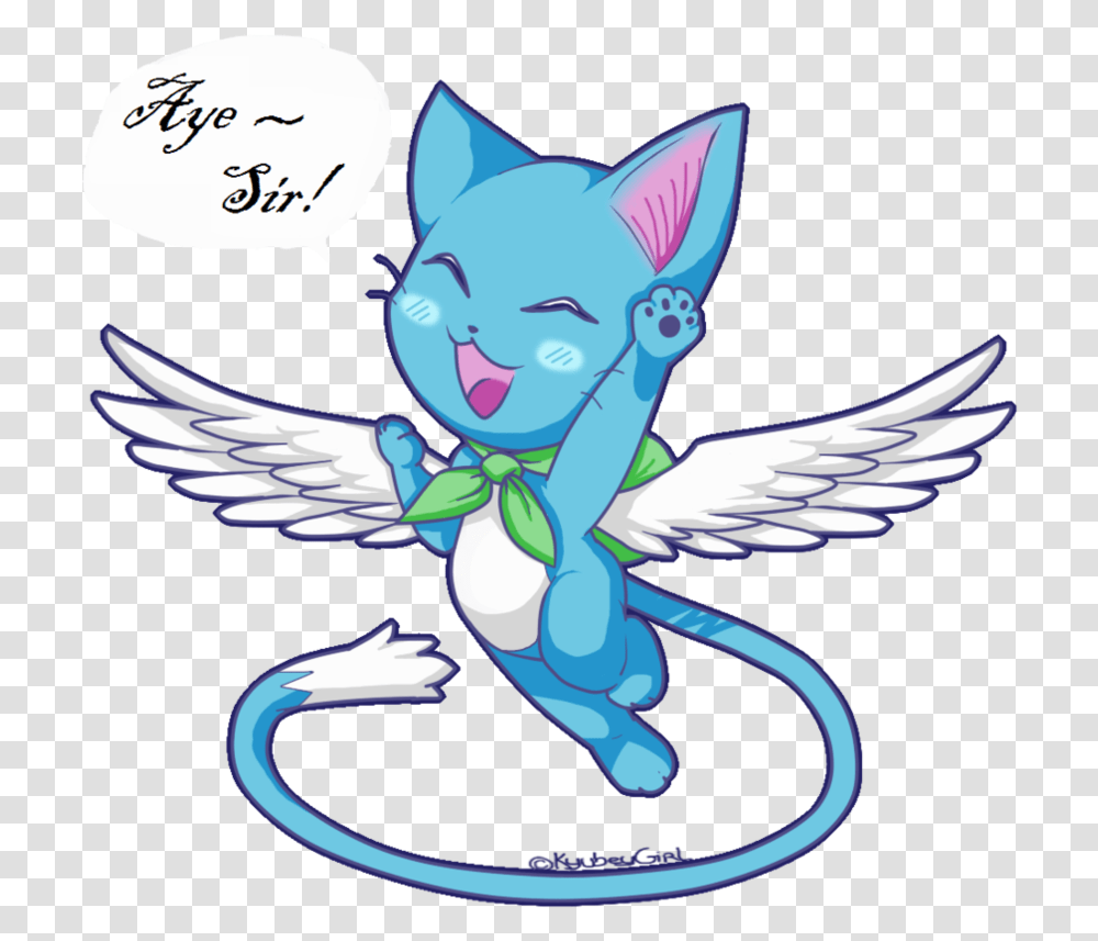 Fairy Tail Happy Happy Cute Fairy Tail, Animal, Bird, Jay Transparent Png