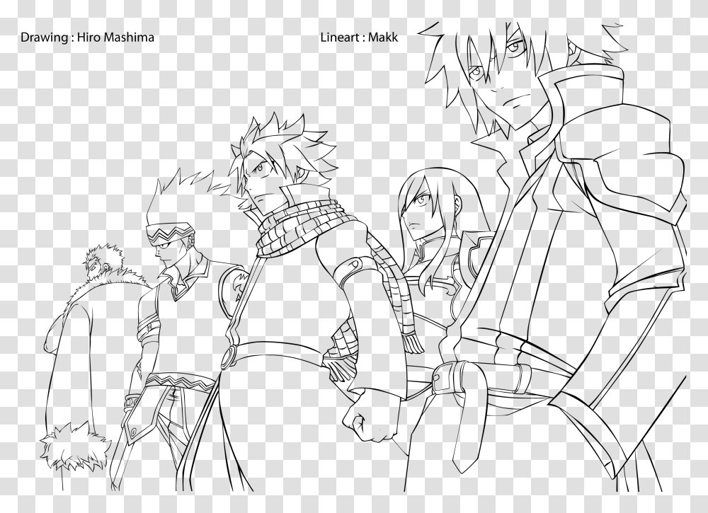 Fairy Tail Lineart, Gray, World Of Warcraft Transparent Png