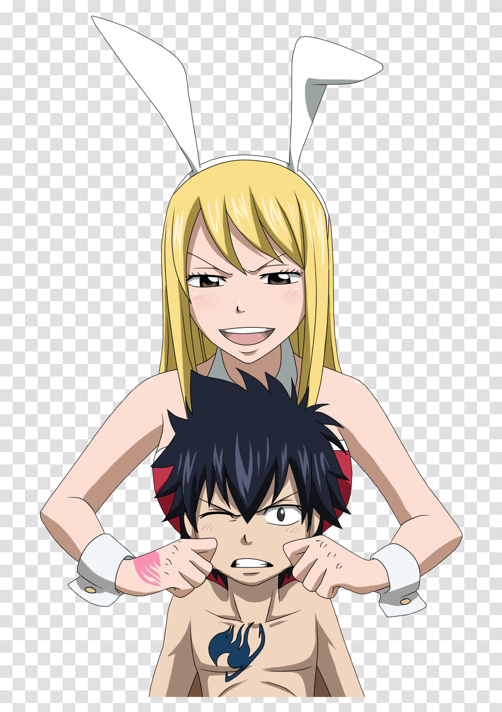 Fairy Tail Lucy And Gray Lucy Fairy T Ail, Manga, Comics, Book, Person Transparent Png