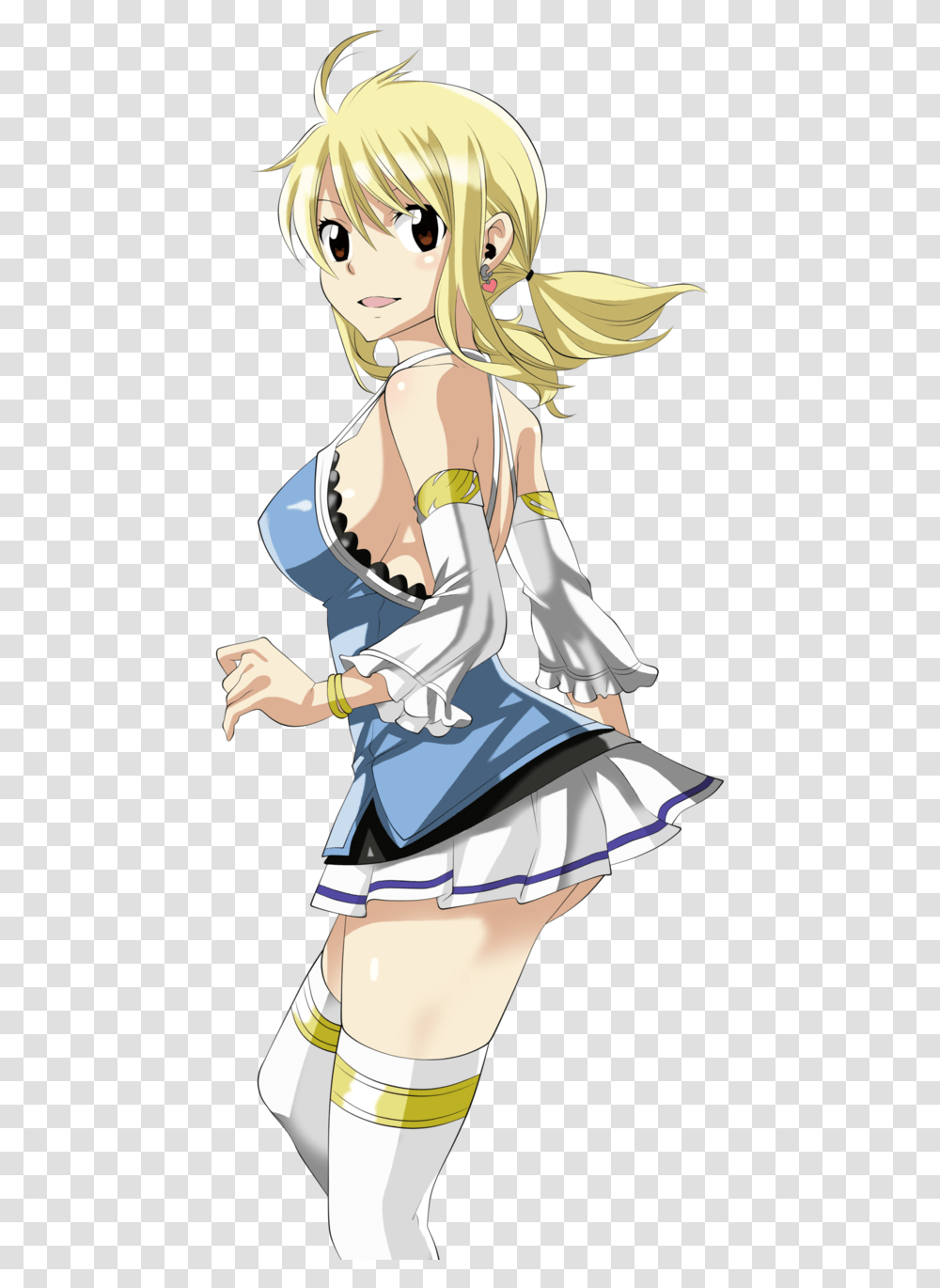 Fairy Tail Lucy Download Fairy Tail Natsu Et Lucy, Person, Human, Manga, Comics Transparent Png