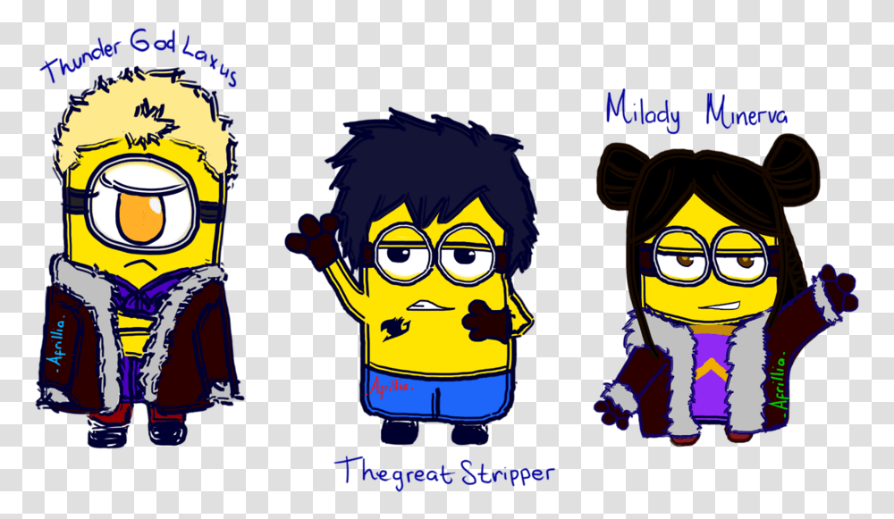 Fairy Tail Minions Cartoon, Person, Label Transparent Png