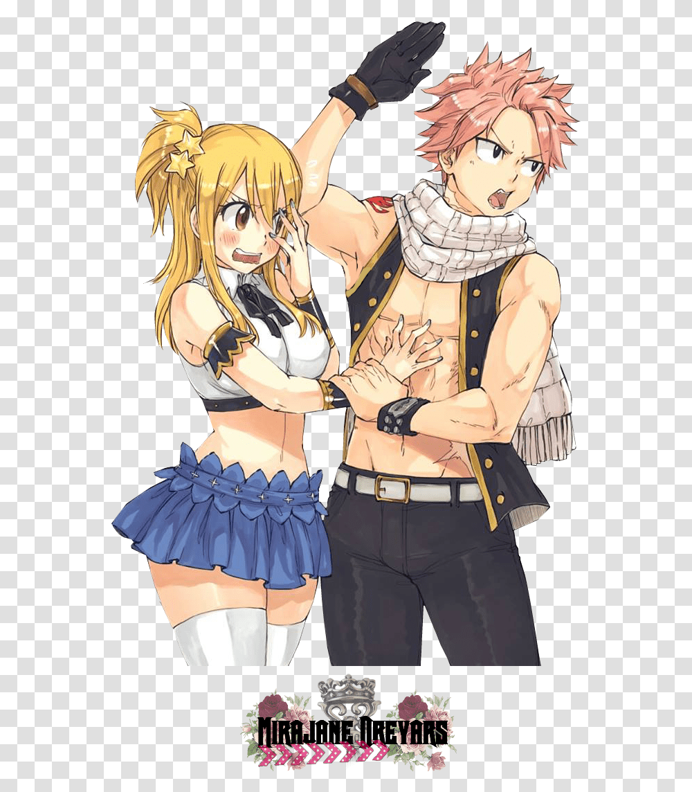 Fairy Tail Nalu Render Hd Download Download Fairy Tail Lucy I Natsu, Comics, Book, Manga, Person Transparent Png