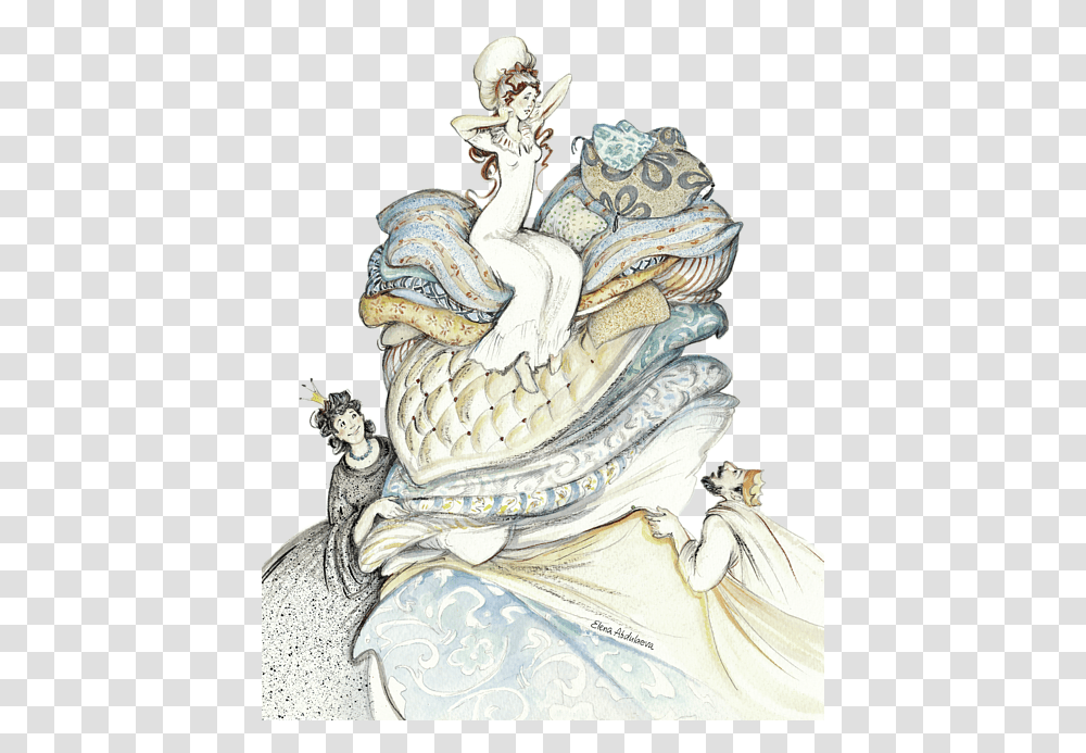 Fairy Tale, Painting, Dragon, Wedding Cake Transparent Png