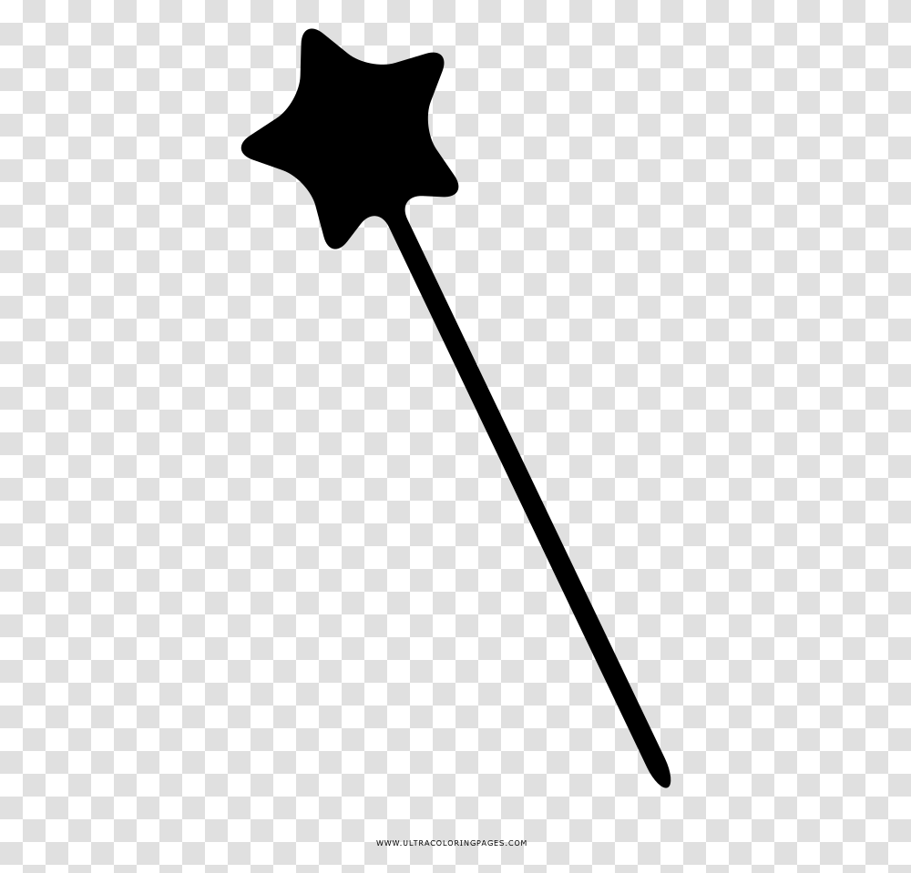 Fairy Wand Coloring Page, Gray, World Of Warcraft Transparent Png