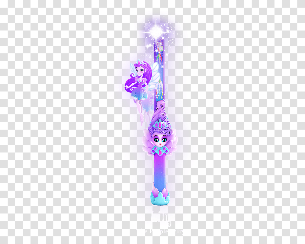 Fairy Wand - Of Dragons Fairies And Wizards Fairy Wand Dragons Fairies And Wizards, Purple, Clothing, Apparel, Rattle Transparent Png