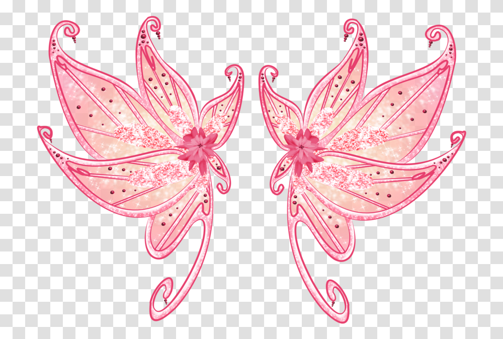 Fairy Wing Designs Pink, Pattern, Plant, Flower, Blossom Transparent Png