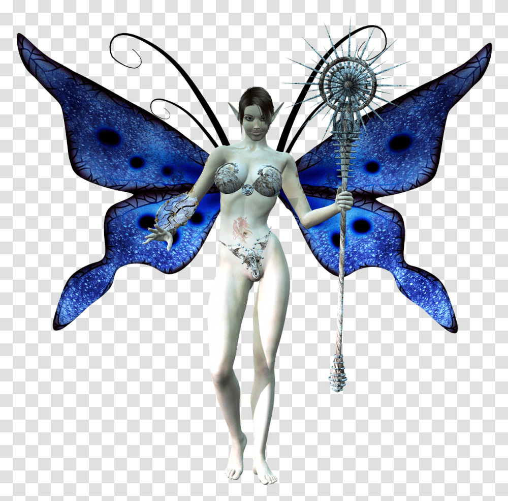 Fairy Wings Staff Free Picture Fantasy Butterfly Person, Human, Toy, Mannequin, Figurine Transparent Png