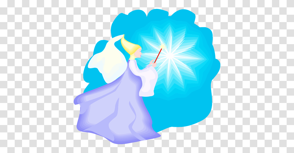 Fairy With Magic Stick, Ice, Outdoors, Nature, Snow Transparent Png