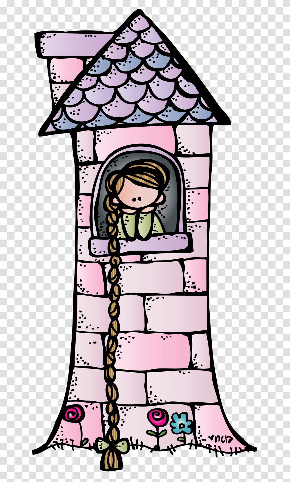 Fairytale Clipart Fairy Tail Rapunzel Melonheadz, Outdoors, Doodle, Drawing Transparent Png