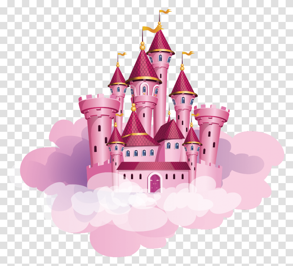 Fairytale Princess Castle, Cream, Dessert, Food, Creme Transparent Png