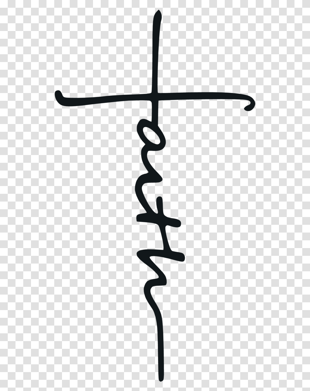 Faith Cross, Chain, Alphabet Transparent Png