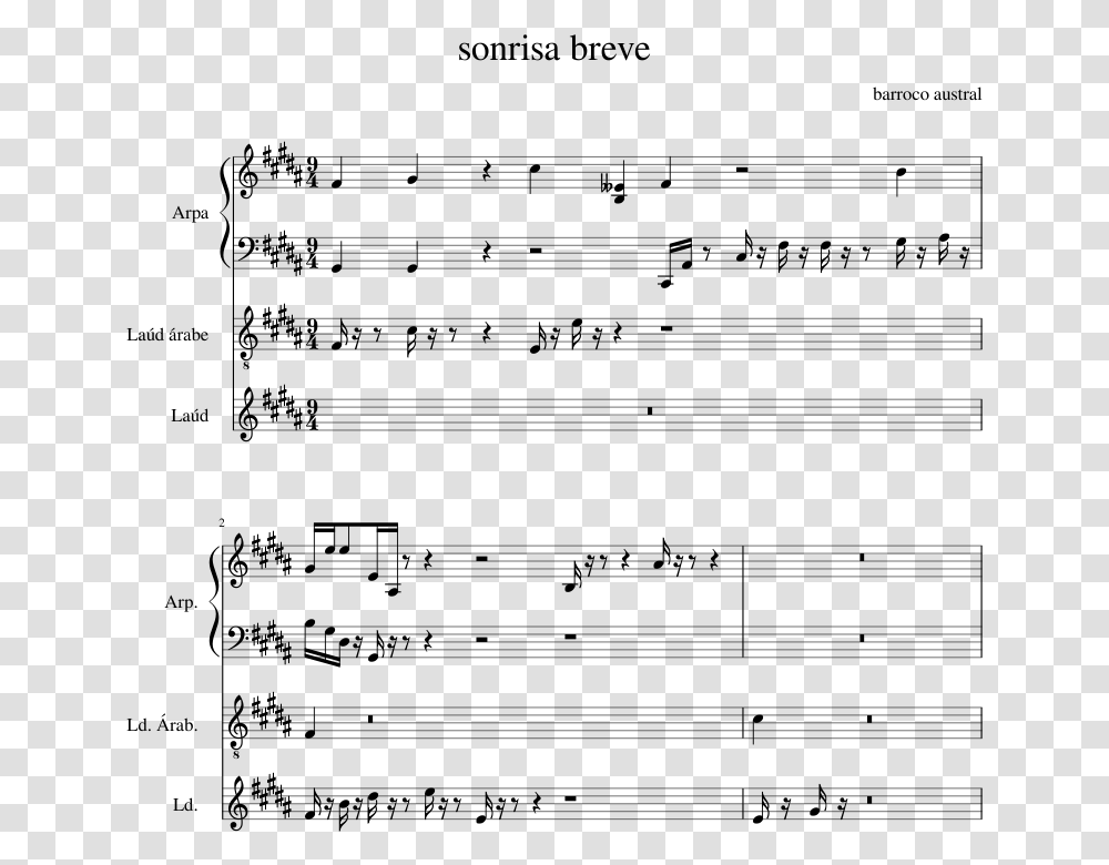 Faith In Every Footstep Free Sheet Music Piano, Gray, World Of Warcraft Transparent Png
