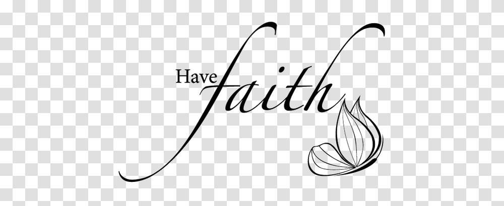 Faith Picture, Bow, Handwriting, Calligraphy Transparent Png
