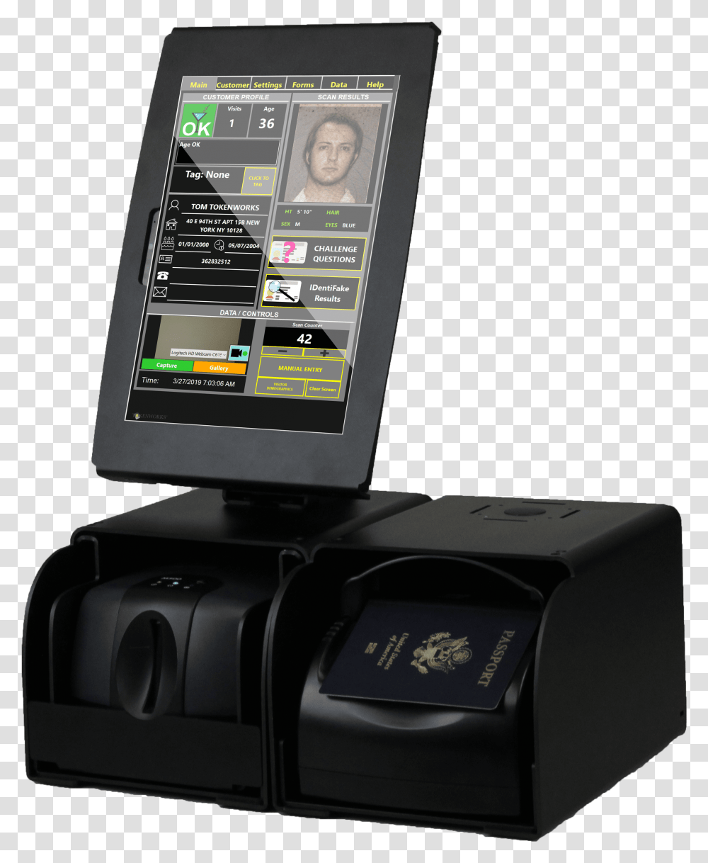 Fake Barcode Gadget, Electronics, Monitor, Screen, Display Transparent Png