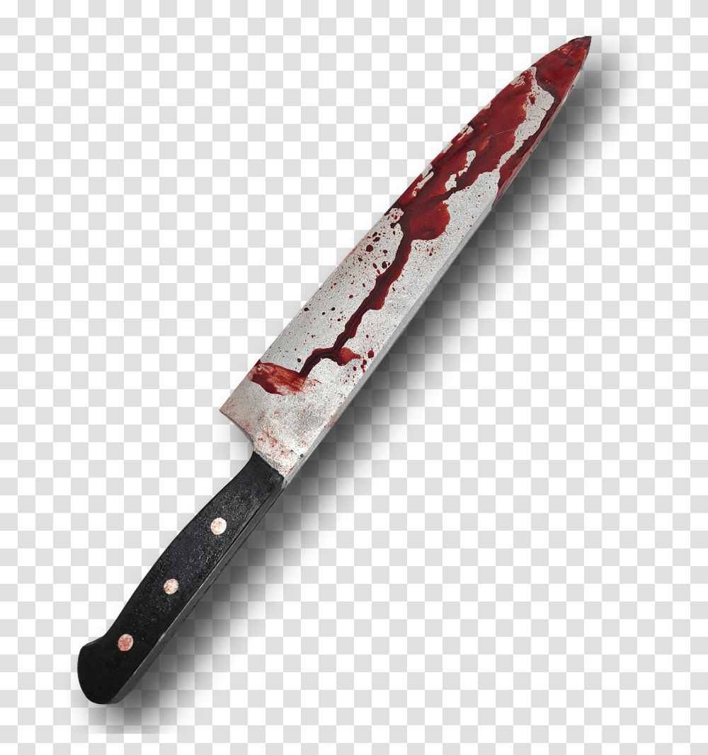 Fake Blood Knife Hollween, Blade, Weapon, Weaponry, Letter Opener Transparent Png