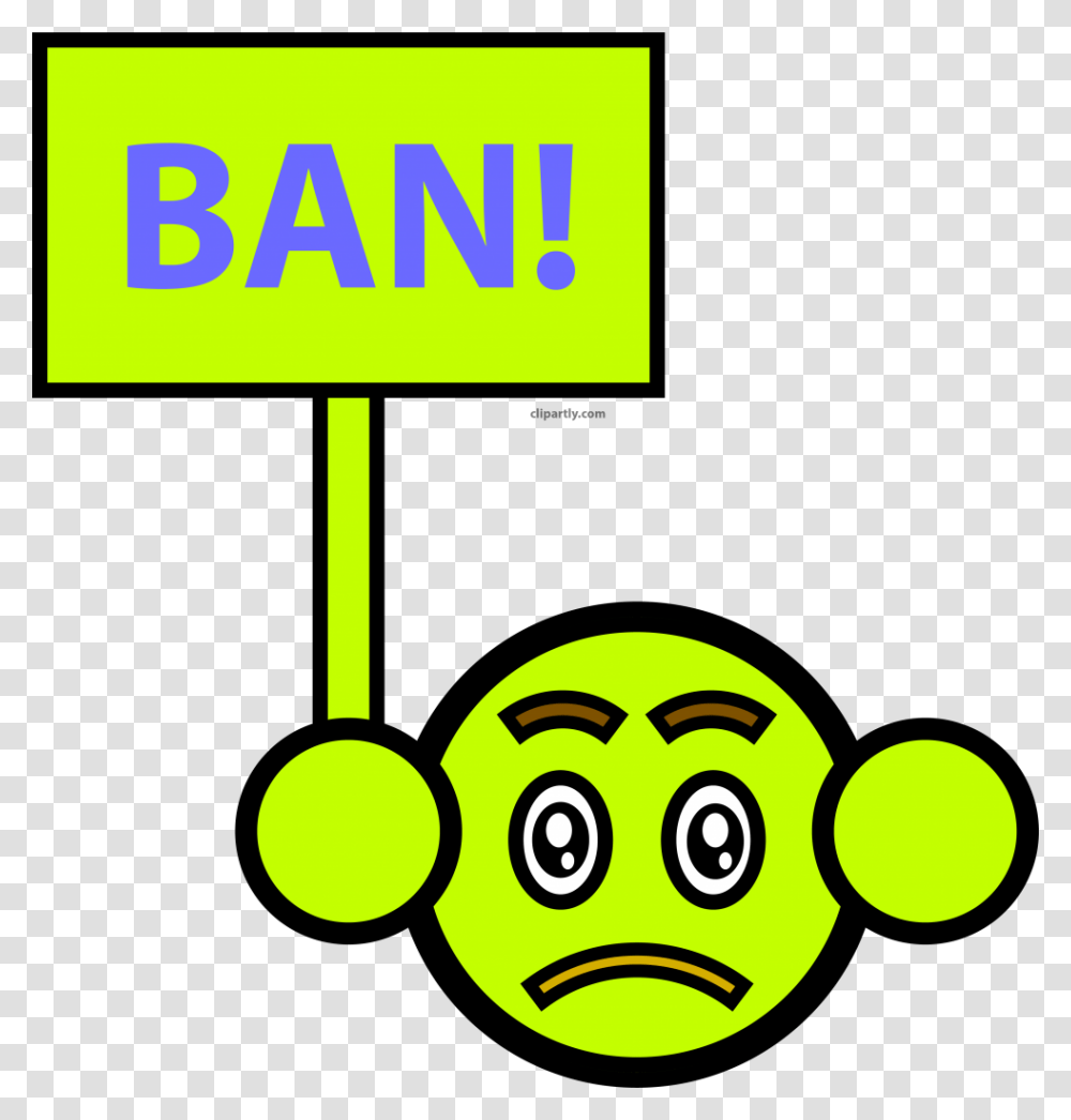 Fake Emoticon Ban Face Clipart Pngfake Emoticon Ban Ban Clipart, Green Transparent Png