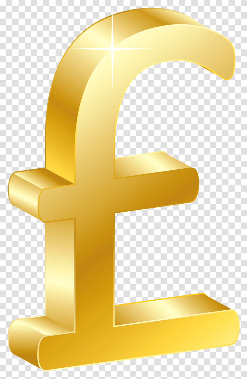 Fake Money Clipart Uk Pound, Cross, Crucifix, Gold Transparent Png
