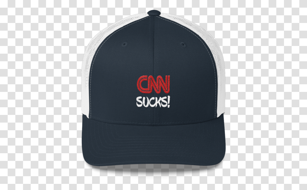 Fake News Embroidered Trucker Cap Cnn Logo, Clothing, Apparel, Baseball Cap, Hat Transparent Png