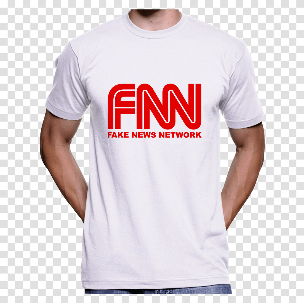Fake News Network T Cnn Fake News T Shirt, Clothing, Apparel, T-Shirt, Person Transparent Png