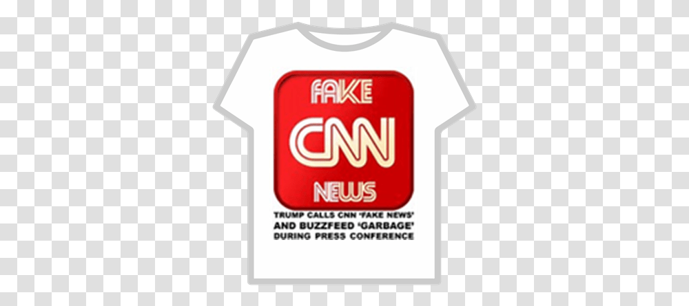 Fake News Roblox Cnn, Clothing, Apparel, Label, Text Transparent Png