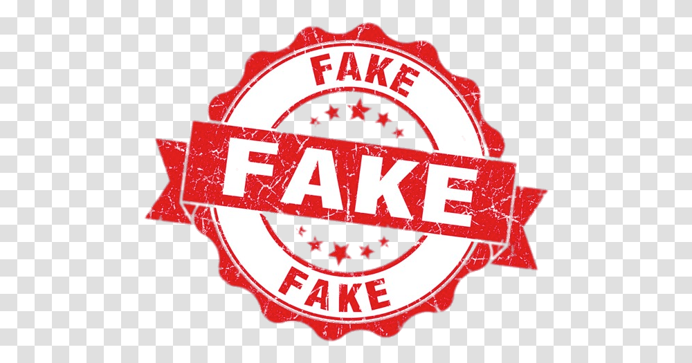 Fake Round Stamp Fake News Symbol, Logo, Trademark, Ketchup, Food Transparent Png