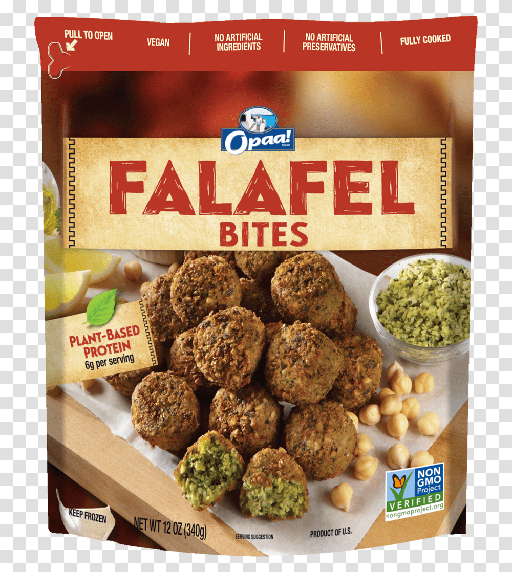 Falafel Bites Falafel, Meatball, Food, Menu, Text Transparent Png