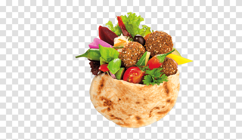 Falafel, Food, Bread, Pita, Pineapple Transparent Png