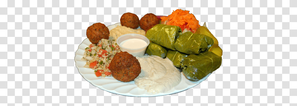 Falafel, Food, Meatball, Bread, Platter Transparent Png