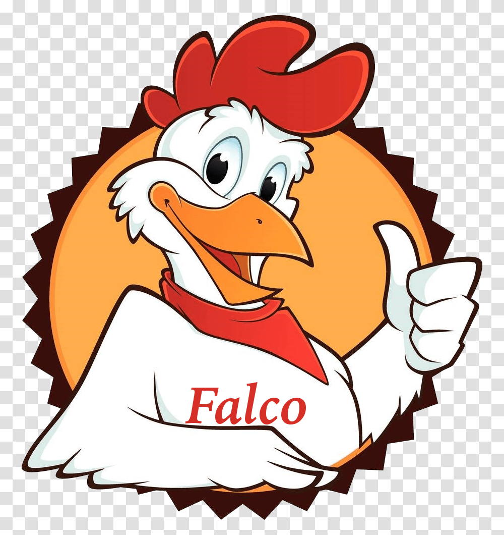 Falco Cartoon Fried Chicken, Poultry, Fowl, Bird, Animal Transparent Png