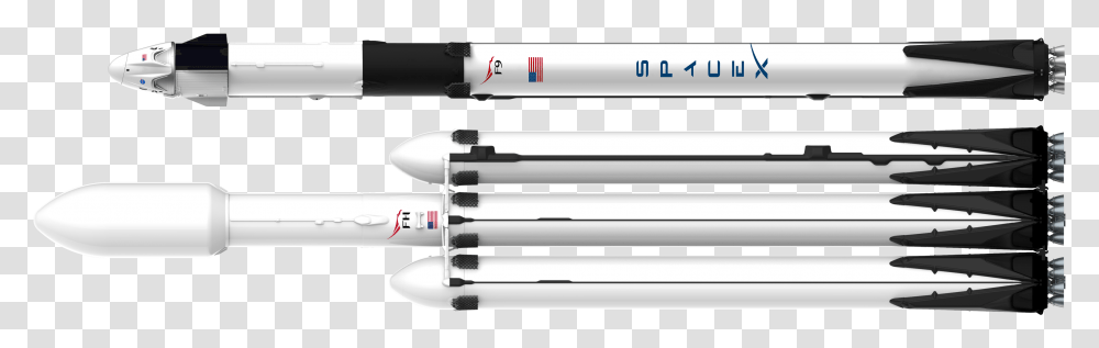 Falcon 9 Block 5 Dragon 2 And Falcon Heavy Official Spacex Falcon Heavy Logo, Pen, Bed, Furniture Transparent Png