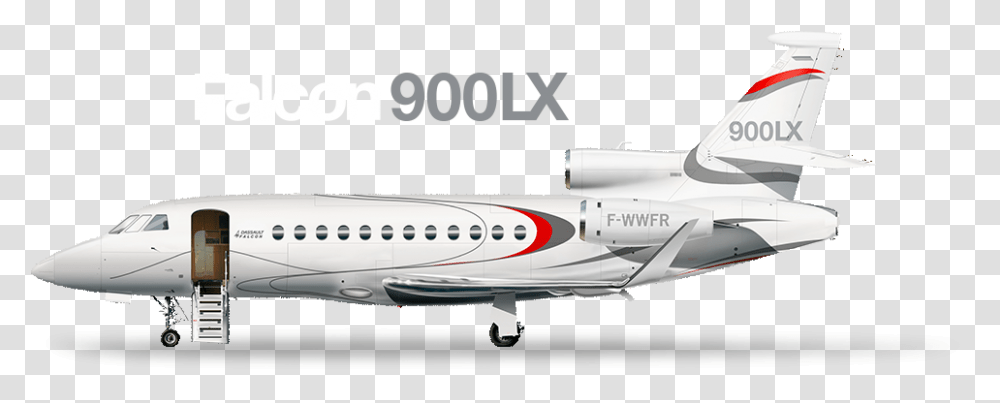 Falcon 900 X, Airplane, Aircraft, Vehicle, Transportation Transparent Png