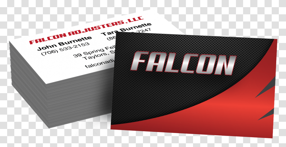 Falcon Adjusters Business Cards Label, Paper, Cushion Transparent Png