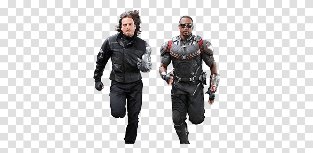 Falcon And Winter Soldier, Person, Human, Costume, Weapon Transparent Png